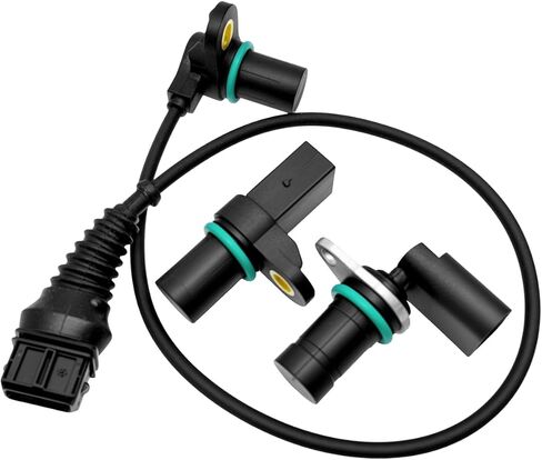 2Pcs Camshaft Position Sensor and Crankshaft Position Sensor 12147539165 12141438082 12141709616 Compatible with 320i 323Ci 323i 325Ci 325i 325xi 328Ci 328i 330Ci 330i 330xi 525i 528i 530i in Saudi Arabia
