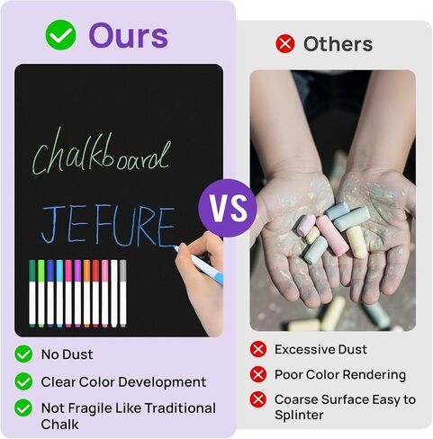 Arch Magnetic Wall Decal, 47" x 17" Magnetic Chalkboard for Wall, Self Adhesive Peel and Stick Wall Decal with Starter Kit for Home, Playroom and Classroom in Kuwait