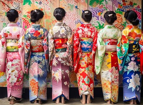 Elegant Kimono Beauties Jigsaw Puzzle - 1000 Piece Artistic Puzzle - Best Adult Jigsaw Puzzles - Vibrant Colors, Cultural Art, Premium Quality - Brain Exercise and Home Decor by Cross & Glory in Kuwait