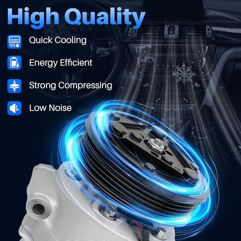 157271 ضاغط مكيف الهواء AC لسيارة شيفروليه تشيفي كروز 1.4L 2012-2015 Limited 2016 w/Clutch استبدال CO 22226C 13412250 13414019 in Saudi Arabia