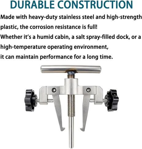 660040-1 Stainless Impeller Puller Impeller Pull SS 2-1/4" to 2-9/16" Impeller Removal Tool Compatible with Jabsco Pump #50070-0040 and #50070-0200 in Saudi Arabia