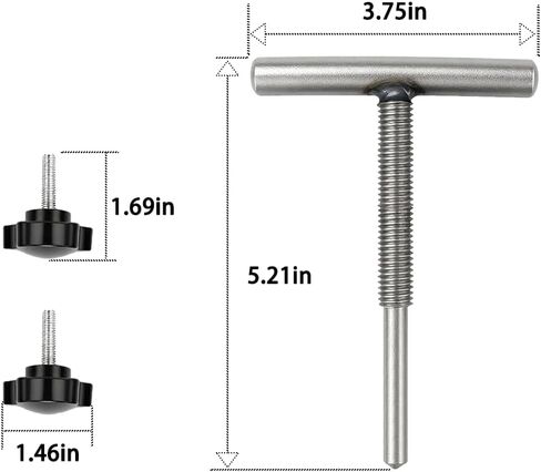 660040-1 Stainless Impeller Puller Impeller Pull SS 2-1/4" to 2-9/16" Impeller Removal Tool Compatible with Jabsco Pump #50070-0040 and #50070-0200 in Saudi Arabia