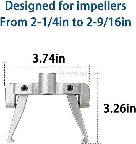 660040-1 Stainless Impeller Puller Impeller Pull SS 2-1/4" to 2-9/16" Impeller Removal Tool Compatible with Jabsco Pump #50070-0040 and #50070-0200 in Saudi Arabia
