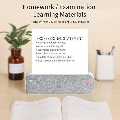 Original PeriPage A4 Paper Printer Direct Thermal Transfer Wirless Printer Mobile 210mm Mini Mobile Photo Printer USB BT Connection with 1 Roll Thermal Paper Support 2''/3''/4'' Paper Width in Saudi Arabia