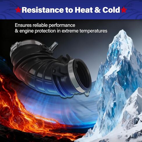 قطعة واحدة من أنبوب خرطوم مدخل منقي هواء المحرك مع مشابك متوافقة مع Honda CR-V 2002-2004 & Acura RSX 2002-2006 حذاء أنبوب مدخل الهواء يستبدل # 696-031 HS0014 17228-PNE-G00 in Kuwait