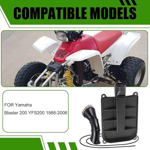 Air Box Lid Cover Cap & Seal + SNORKEL DUCT for Yamaha Blaster 200 1988-2006 in Saudi Arabia