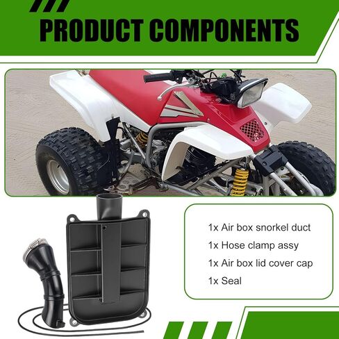 Air Box Lid Cover Cap & Seal + SNORKEL DUCT for Yamaha Blaster 200 1988-2006 in Saudi Arabia