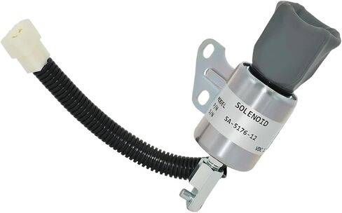 SA-5176-12 12 V Fuel Shutoff Solenoid SA-5176-24 Fits For Kubota D722 D902 Z482 Engine SA5176 1756ES-12SUC5B1S5 1756ES-24SUC5B1S5 in Saudi Arabia