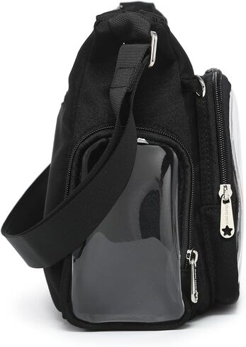 Canvas Ita Bag Crossbody Shoulder Bag Kawaii Purses and Handbags with Anime Pins Display in Saudi Arabia