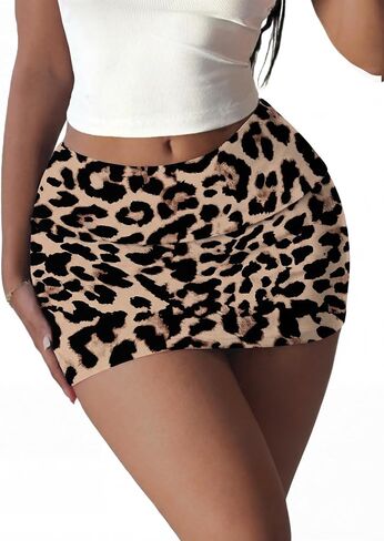 Rapbin Mini Skirts for Women Sexy Low Rise Fold-Over Bodycon Skirts Trendy Streetwear Y2K Going Out Outfits in Saudi Arabia