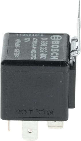 BOSCH 0986332402 تغيير التتابع الصغير مع حامل تثبيت متكامل - 5 دبابيس، 12 فولت تيار مستمر، 30/20 أمبير - فردي in Kuwait