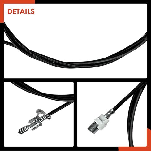كابل عداد السرعة A-Premium 118 بوصة متوافق مع Ford F-250 1973-1979، F-350 1973-1974 1977-1979 1982-1985، E-100 Econoline 1980-1983، E-150 Econoline 1980-1985، E-250 E-350 عربة نادي إكونولين in Kuwait