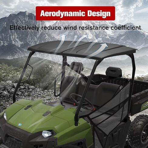 Sport Roof Top for Polaris Ranger 570 FullSize, Durable Polyethylene 2-Piece Combination Sun Visor Roof for 2016-2025 Polaris Ranger 570 Full-Size Accessories in Saudi Arabia