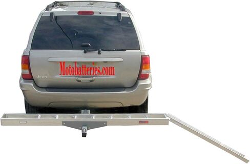 Aluminum Motorcycle Dirt Bike Carrier Trailer Hauler 2" Hitch Rack Ramp in Saudi Arabia