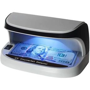 كاشف الفواتير المزورة مع ضوء LED بالأشعة فوق البنفسجية، توفر آلة فحص الفواتير ضوءًا متقدمًا للأشعة فوق البنفسجية للتعرف بسرعة على الأموال وبطاقات الائتمان والهويات01 in Kuwait
