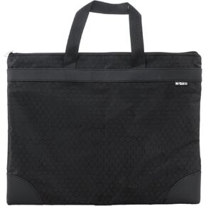 M&G 12x15 in Large Zipper Pouch with Handle, A4 Foldable Lightweight Waterproof Oxford Document Storage Bag, File Organizer for Office Travel Books Papers Filing Folder – 1 Pack (Black) in Saudi Arabia