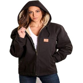 IG Insulated Gear Women’s Sherpa Lined Washed Duck Hooded Jackets in Saudi Arabia
