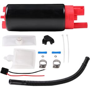 Universal Electric Fuel Pump 12V 5-9 PSI Replaceable 3/8" (Barb Head) Inlet and Outlet 30 GPH Low Pressure Inline Fuel Pump for Gasoline and Diesel Carburetor Engines, Replaces E8012S in Kuwait