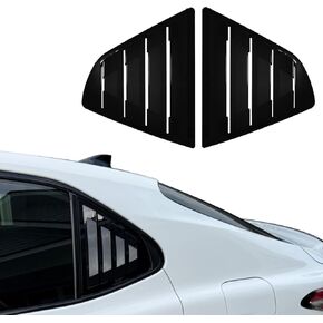 فتحات النوافذ الجانبية الخلفية متوافقة مع كامري 2018 2019 2020 2021 2022 2023 2024، ستائر النوافذ بغطاء مغرفة لتنفيس الهواء ABS، أسود لامع in Kuwait