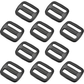 3/4 inch Black Plastic Tri-glide Slide - 10 pieces - from Strapworks in Kuwait