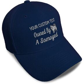 Baseball Caps for Men & Women Embroidered Owned by A Samoyed Dog Pet Arctic Spitz Acrylic in Saudi Arabia