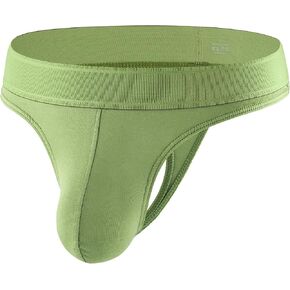 Mens Cotton Thong Underwear, Stretchy T-Back Tag Free Breathable Lightweight G-String Brief for Men in Saudi Arabia