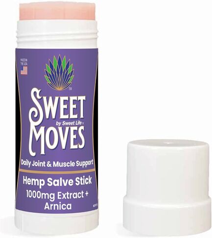 حركات حلوة | 1000 ملغ من مستخلص القنب | مرهم القنب الموضعي | عضوي وطبيعي | أداة توزيع المكياج سهلة اللف | تجربة سلسة ومنعشة in Kuwait