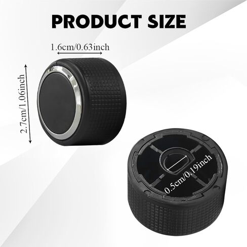 2PCS Volume Control Knob Radio Knob, Radio Repair Kit Replacement Button Compatible with 07-13 Chevy Tahoe Silverado GMC Acadia Sierra Denali Yukon, Audio Volume Control Knob Replacements GM 22912547 in Saudi Arabia