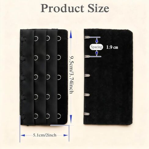15Pcs Women’s Bra Extenders 5 Hooks 3Rows Spacing Brassiere Extension Hooks Back Bra Lengthen Strap Bra Accessories(Random Color) in Saudi Arabia