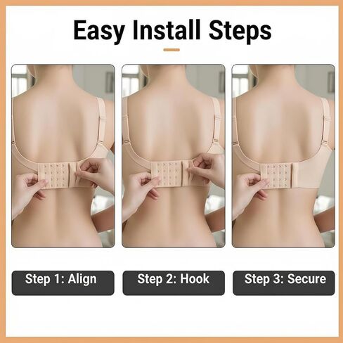 15Pcs Women’s Bra Extenders 5 Hooks 3Rows Spacing Brassiere Extension Hooks Back Bra Lengthen Strap Bra Accessories(Random Color) in Saudi Arabia