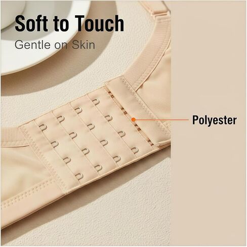 15Pcs Women’s Bra Extenders 5 Hooks 3Rows Spacing Brassiere Extension Hooks Back Bra Lengthen Strap Bra Accessories(Random Color) in Saudi Arabia