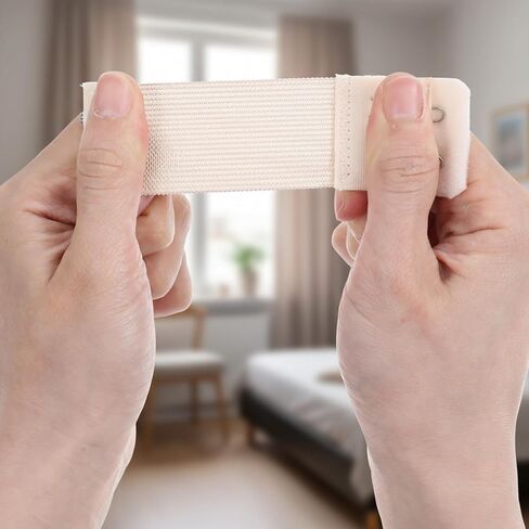 Thinp Bra Extenders 2 Hooks 2 Row, 6 Pcs Bra Strap Extender Comfortable & Elastic Bras Hook Extender Soft & Adjustable Band Extenders for Women (Black, Nude) in Kuwait