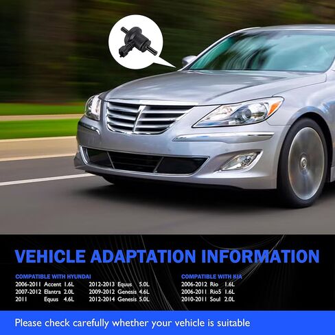 صمام تنظيف علبة HiSport 28910-26900 - متوافق مع Hyundai Accent 2006-2011 Elantra 2007-2012 Equus 2011-2013 Genesis 2009-2014 متوافق مع Kia Rio 2006-2012 Rio5 2006-2011 Soul 2010-2011 in Kuwait