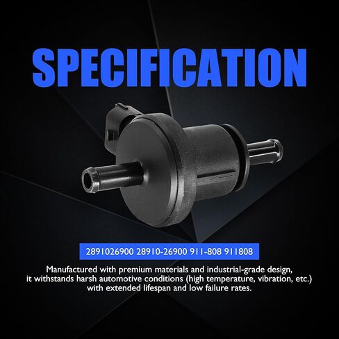 صمام تنظيف علبة HiSport 28910-26900 - متوافق مع Hyundai Accent 2006-2011 Elantra 2007-2012 Equus 2011-2013 Genesis 2009-2014 متوافق مع Kia Rio 2006-2012 Rio5 2006-2011 Soul 2010-2011 in Kuwait