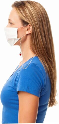 سلسلة نظارات DIY وحبل قناع متين مضاد للخسارة للنساء للنظارات وأقنعة الوجه، ملابس مريحة للاستخدام الداخلي والخارجي in Saudi Arabia
