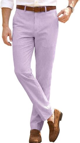 رجل النسيج القطني السراويل الصيف عادية الرجال سروال فستان لحفلة موسيقية الزفاف العرسان الزي النسيج القطني البدلة بنطلون in Kuwait