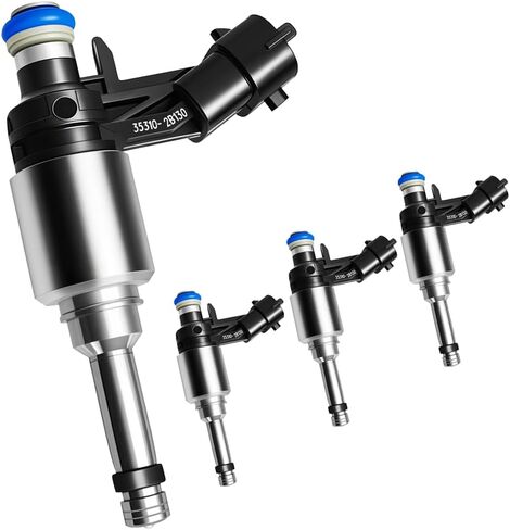Upgraded 6 Holes Fuel Injectors Fit for Hyundai: Accent Veloster, For Kia : Rio Soul, 2012-2017 L4 1.6L Naturally Aspirated(Without Turbo), OEM # 35310-2B130 (4 Pcs) in Saudi Arabia