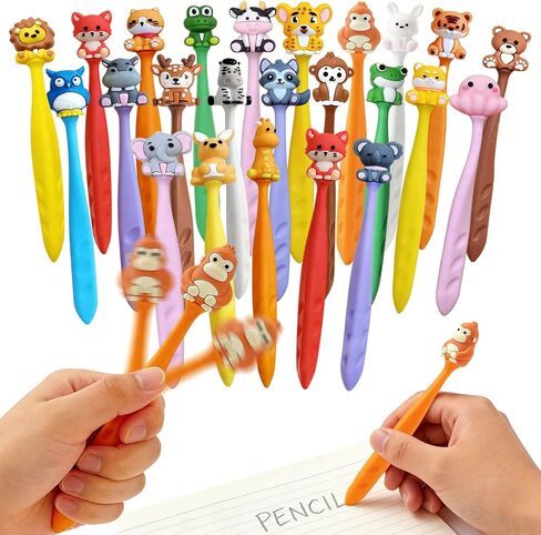 24 قطعة من المحايات اللطيفة، ممحاة للحيوانات، ممحاة قلم رصاص لهدايا العودة إلى المدرسة وهدايا أعياد الميلاد (حيوان) in Kuwait