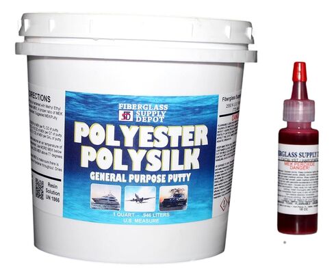 مستودع توريد الألياف الزجاجية Polysilk للأغراض العامة من البوليستر المعجون in Kuwait