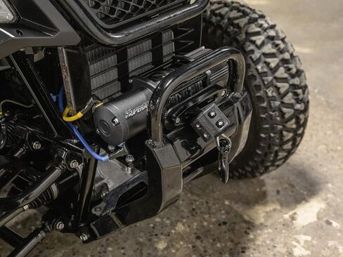 لوحة تركيب ونش SuperATV Honda متوافقة مع Honda Pioneer 500 / 520 2017+ | متوافق مع العديد من روافع OEM وما بعد البيع | طلاء فولاذي مقاس 3/16 بوصة in Saudi Arabia