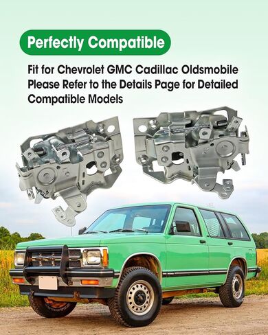 1Pair Front Door Latch Lock for Left and Right Side Fit for Chevrolet GMC Cadillac Oldsmobile C1500 C2500 K1500 K2500 S10 Replace 16631626 16631627 940-103 940-102 16602474 16602475 940103 940102 in Kuwait