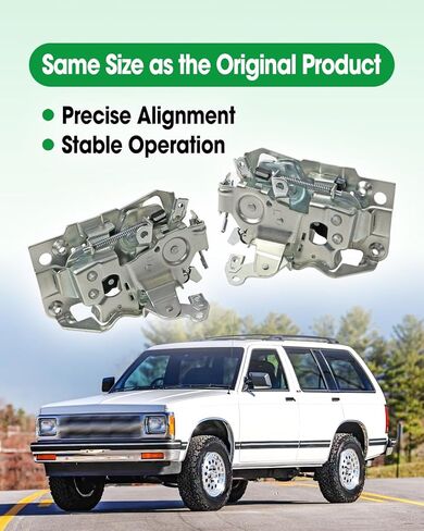 1Pair Front Door Latch Lock for Left and Right Side Fit for Chevrolet GMC Cadillac Oldsmobile C1500 C2500 K1500 K2500 S10 Replace 16631626 16631627 940-103 940-102 16602474 16602475 940103 940102 in Kuwait