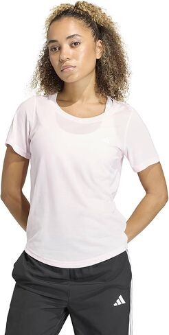 adidas Womens Workout Essentials Minimal Scoop Neck T-Shirt in Kuwait
