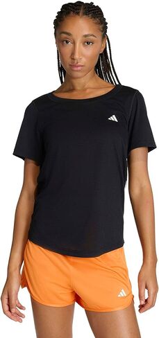 تي شيرت نسائي من adidas Workout Essentials برقبة واسعة واسعة in Saudi Arabia