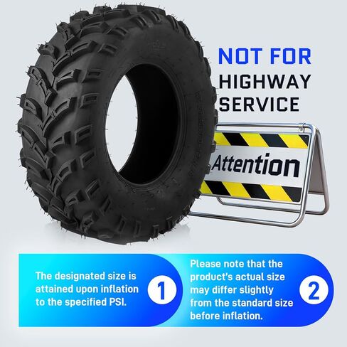 TRIBLE SIX 26x9-12 & 26x11-12 ATV UTV Tires,6 PR All-Terrain Tires 26x9x12 26x11x12 for Sand Mud Trail,Directional Tread,Tubeless (Pack of 4) in Saudi Arabia