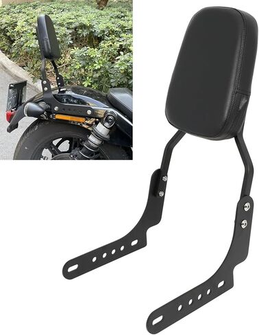 Passenger Sissy Bar Rear Backrest Pad Compatible with Harley Davidson Nightster RH975 Special RH975S 2022 2023 2024 2025, Black in Saudi Arabia