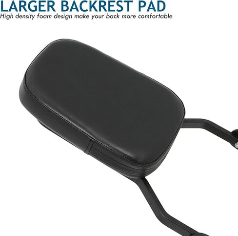 Passenger Sissy Bar Rear Backrest Pad Compatible with Harley Davidson Nightster RH975 Special RH975S 2022 2023 2024 2025, Black in Saudi Arabia