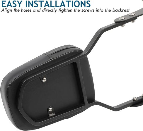 Passenger Sissy Bar Rear Backrest Pad Compatible with Harley Davidson Nightster RH975 Special RH975S 2022 2023 2024 2025, Black in Saudi Arabia