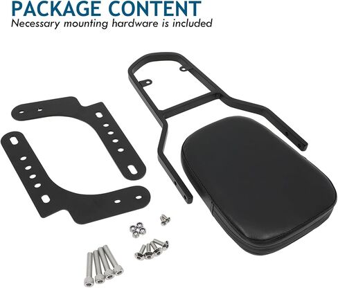 Passenger Sissy Bar Rear Backrest Pad Compatible with Harley Davidson Nightster RH975 Special RH975S 2022 2023 2024 2025, Black in Saudi Arabia