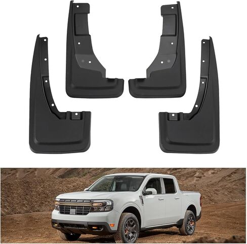 Kiwi Master Mud Flaps Compatible with 2015-2020 Ford F-150 Accessories Heavy Duty Front & Rear Mud Guards Replace OEM # FL3Z-16A550-AA FL3Z-16A550-BA (Without Fender Flares Only) in Saudi Arabia